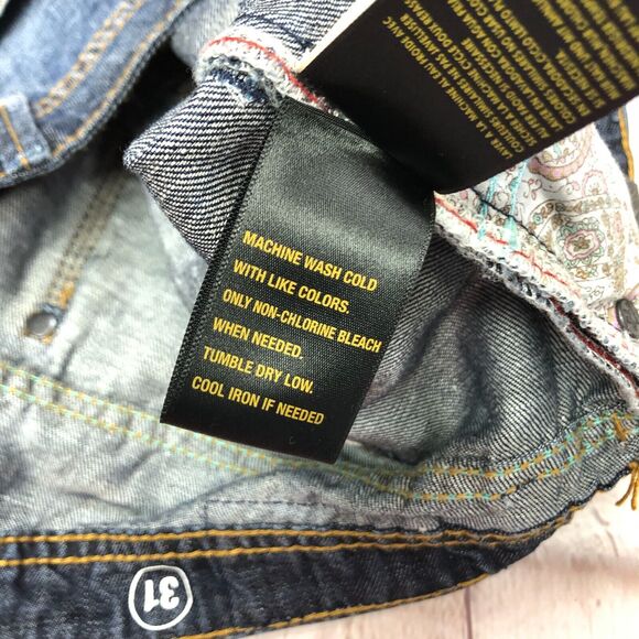 NWT MEK DNM Women Milos F.X.H Blue Denim Shorts Size 31 Dark Wash B271 -28 - Picture 13 of 16